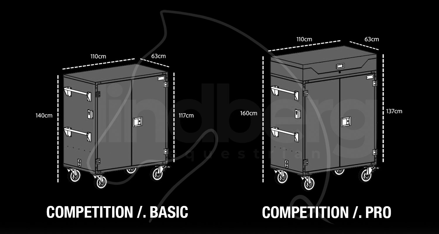Turnierschrank - Technische Daten und Maße des Modells Competition und Competition Pro